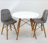 میز و صندلی ناهارخوری کافه رستورانی ۲نفره پارچه ای آریا لمسه