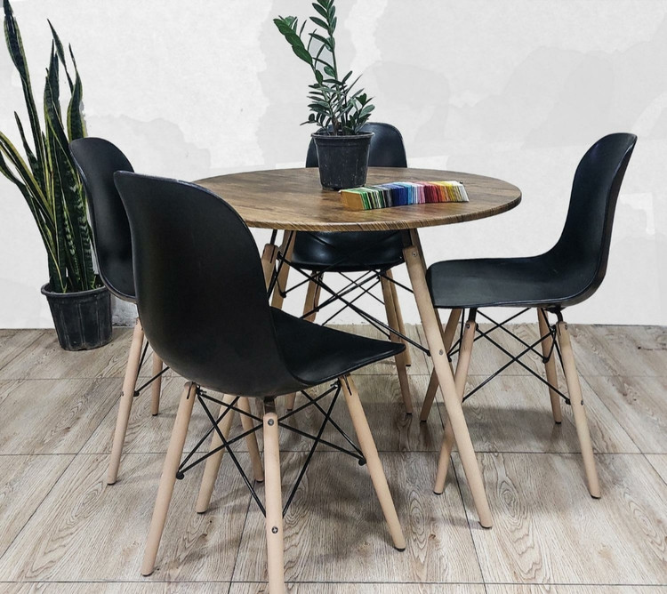 میز و صندلی غذاخوری ناهارخوری فایبرگلاس نشکن شرکتی کافه رستوران ۴ نفره