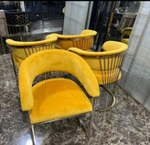 صندلی غذاخوری مدل سزار فورتیک چرخ دار پارچه رنگ بندی