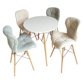 میز و صندلی ناهارخوری کافه رستورانی ۲نفره پارچه ای آریا لمسه