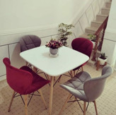 میز و صندلی ناهارخوری کافه رستورانی ۲نفره پارچه ای آریا لمسه