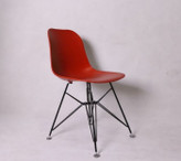 صندلی فایبرگلاس نشکن شرکتی پایه اسپایدر فلزی رنگ مشکی