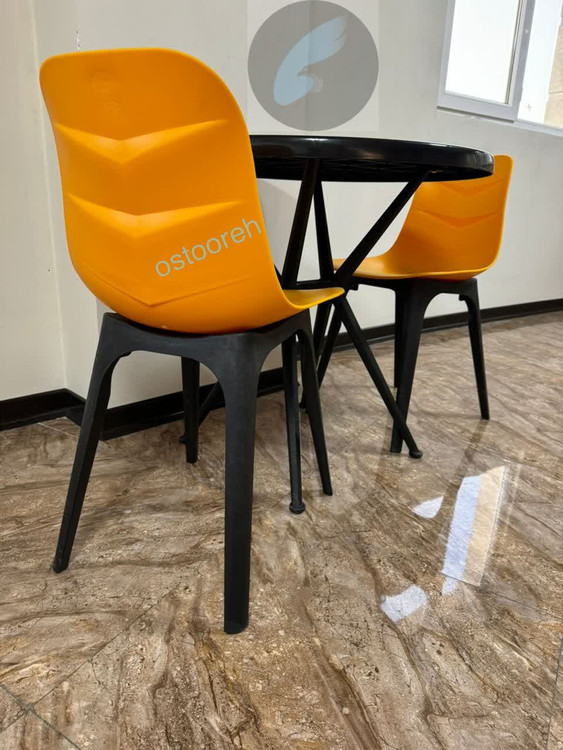 میز و صندلی نهارخوری خانه آشپرخانه کافه رستوران فضای بازی پلیمری نشکن شرکتی السا ۲ نفره