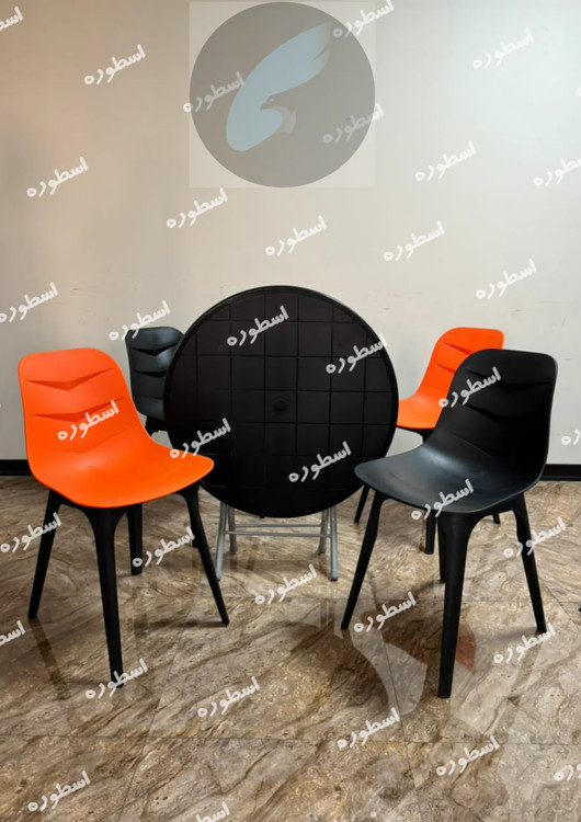 میز و صندلی غذاخوری السا باغ کافه ویلا فضای باز میز دایره تاشو