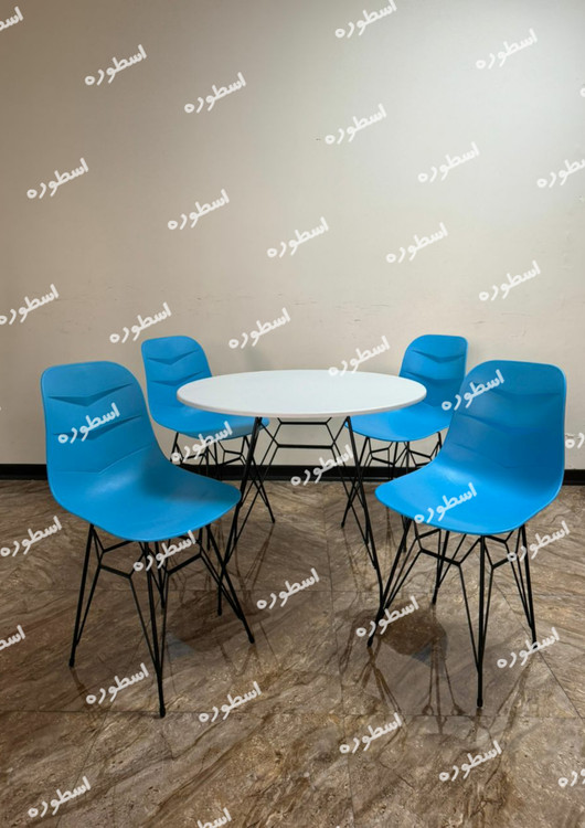 میز و صندلی ناهارخوری غذاخوری پایه عنکبوتی چهار نفره